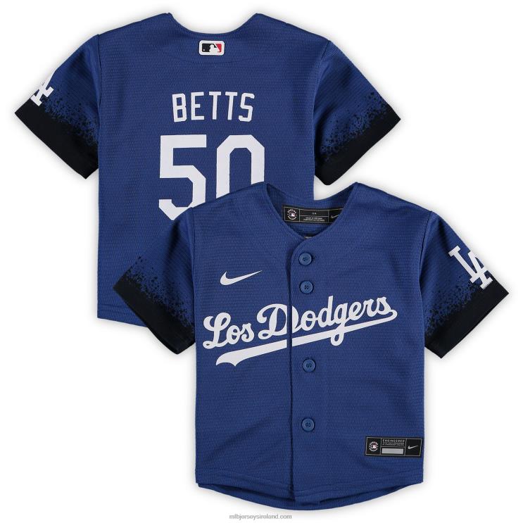 IE MBL Infant Los Angeles Dodgers Mookie Betts Nike City Connect Script Replica Jersey Royal R0H2T859