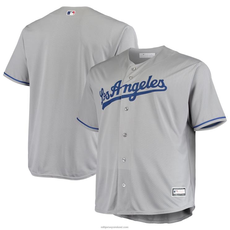 IE MBL Los Angeles Dodgers Big & Tall Replica Team Jersey Men Gray R0H2T706