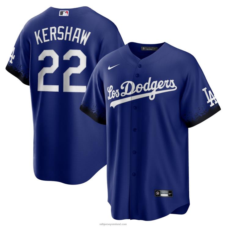 IE MBL Los Angeles Dodgers Clayton Kershaw Nike City Connect Replica Player Jersey Men Royal R0H2T916