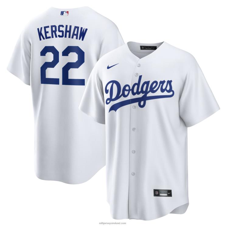 IE MBL Los Angeles Dodgers Clayton Kershaw Nike Home Replica Player Name Jersey Men White R0H2T37
