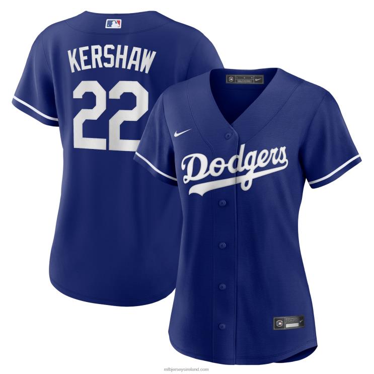 IE MBL Los Angeles Dodgers Clayton Kershaw Nike Replica Player Jersey Women Royal R0H2T121