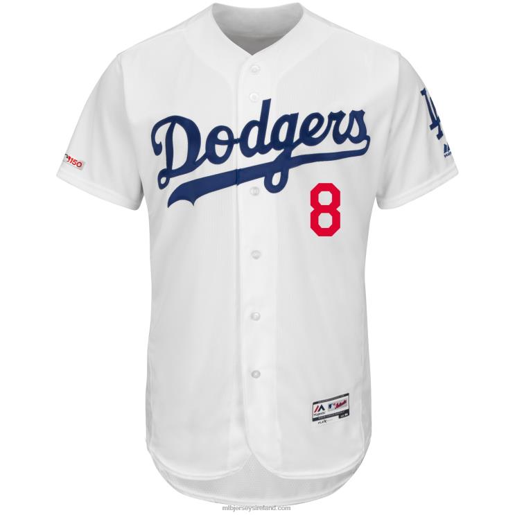 IE MBL Los Angeles Dodgers Manny Machado Majestic Home Authentic Collection Flex Base Player Jersey Men White R0H2T985