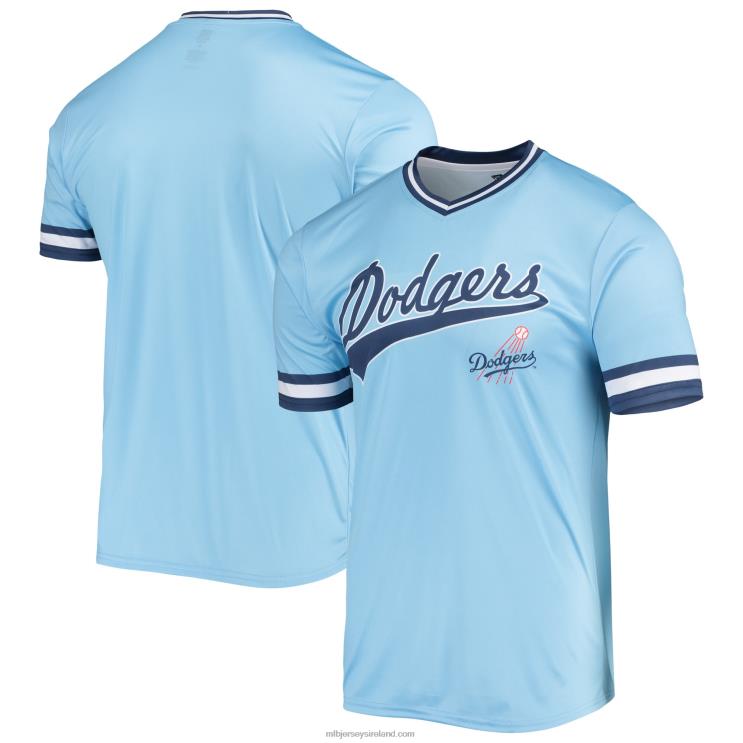 IE MBL Los Angeles Dodgers Stitches Cooperstown Collection V-Neck Team Color Jersey Men Blue/Royal R0H2T954