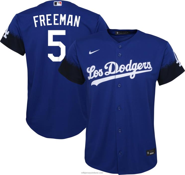 IE MBL Youth Los Angeles Dodgers Fdie Freeman Nike City Connect Replica Player Jersey Red R0H2T984