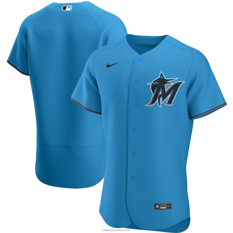 IE MBL Miami Marlins Nike Alternate Authentic Team Jersey Men Blue R0H2T790
