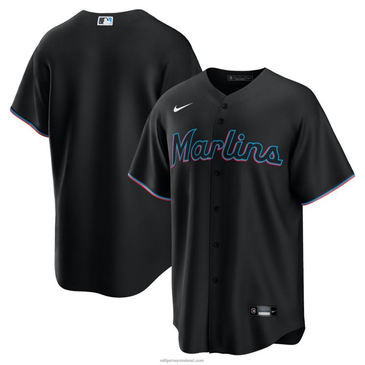 IE MBL Miami Marlins Nike Alternate Replica Team Jersey Men Black R0H2T624