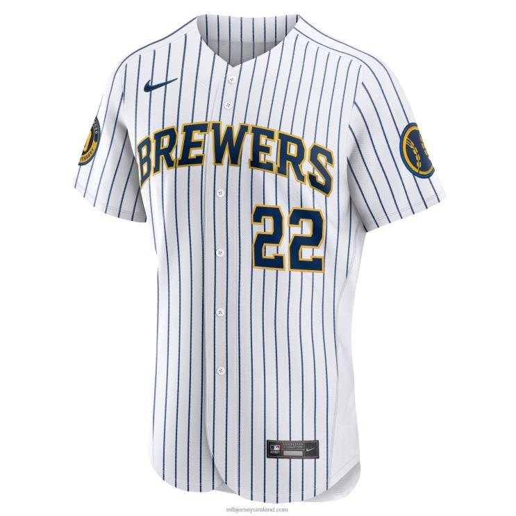 IE MBL Milwaukee Brewers Christian Yelich Nike Alternate Authentic Player Jersey Men White R0H2T1345