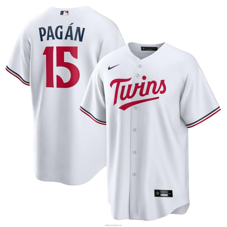 IE MBL Minnesota Twins Emilio Pagan Nike Home Replica Player Jersey Men White R0H2T1396