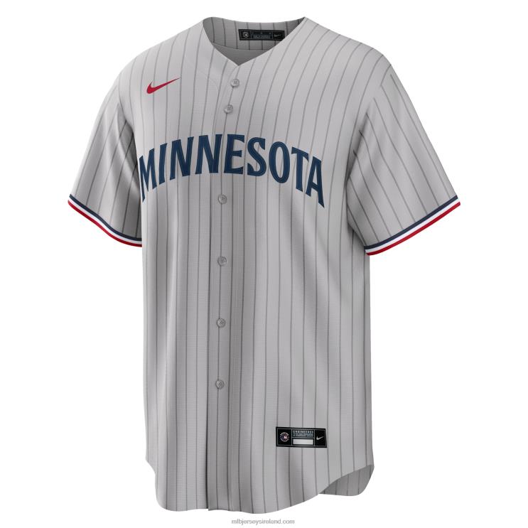 IE MBL Minnesota Twins Nike Road Replica Team Jersey Men Gray R0H2T377