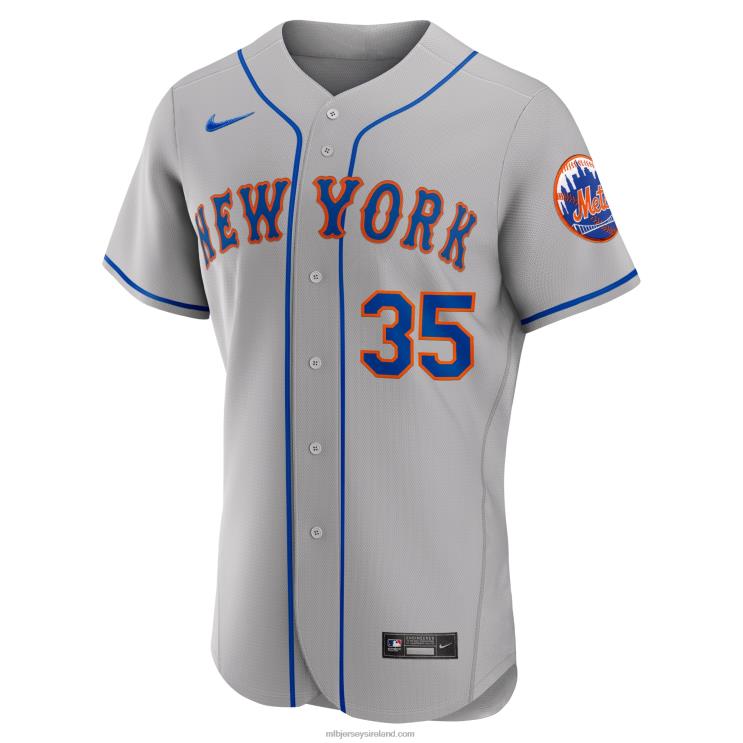 IE MBL Justin Verlander New York Mets Nike Road Authentic Player Jersey Men Gray R0H2T610