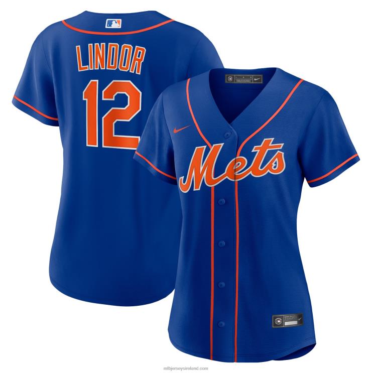 IE MBL New York Mets Francisco Lindor Nike Alternate Replica Player Jersey Women Royal R0H2T1032