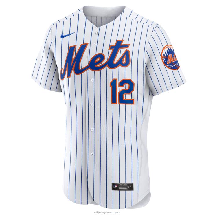 IE MBL New York Mets Francisco Lindor Nike Home Authentic Player Jersey Men White R0H2T515