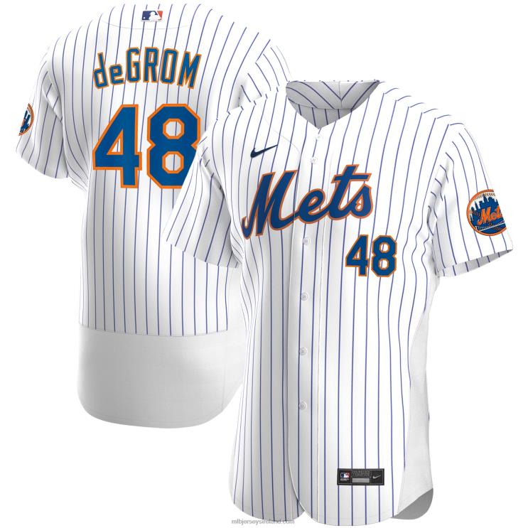 IE MBL New York Mets Jacob deGrom Nike Home Authentic Player Jersey Men White R0H2T932