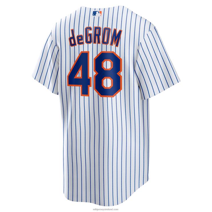 IE MBL New York Mets Jacob deGrom Nike Home Replica Player Name Jersey Men White R0H2T497