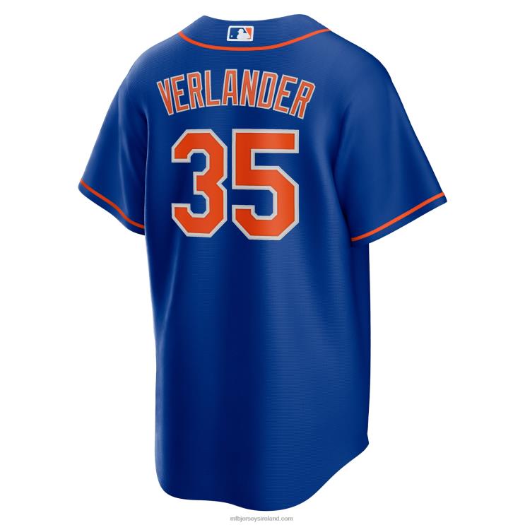 IE MBL New York Mets Justin Verlander Nike Alternate Replica Player Jersey Men Royal R0H2T367