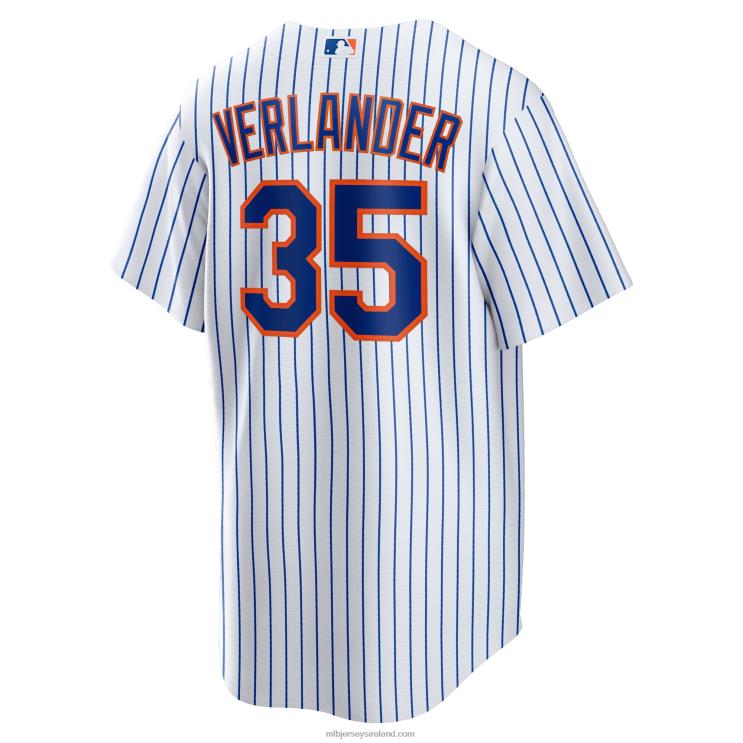 IE MBL New York Mets Justin Verlander Nike Home Replica Player Jersey Men White/Royal R0H2T368