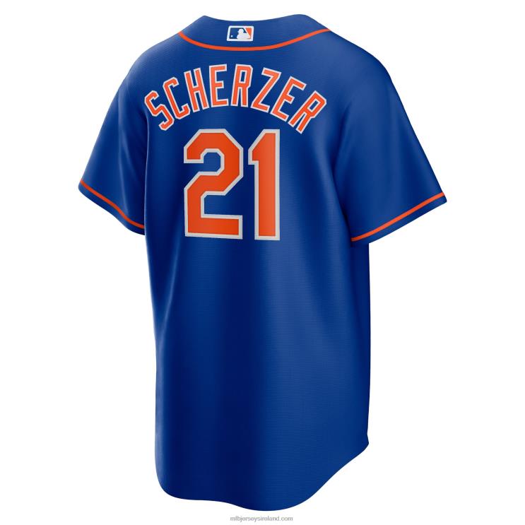 IE MBL New York Mets Max Scherzer Nike Alternate Replica Player Jersey Men Royal R0H2T903