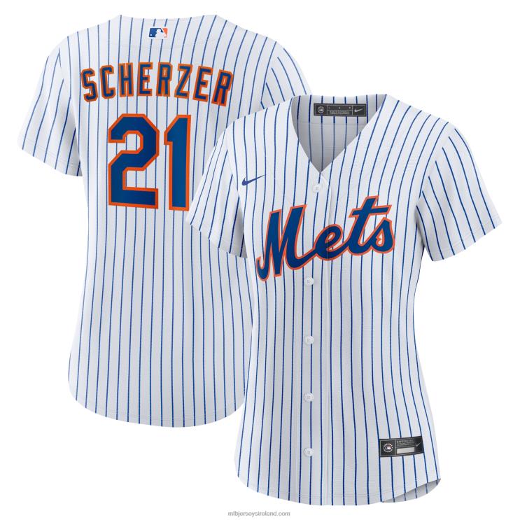 IE MBL New York Mets Max Scherzer Nike Home Replica Player Jersey Women White R0H2T775