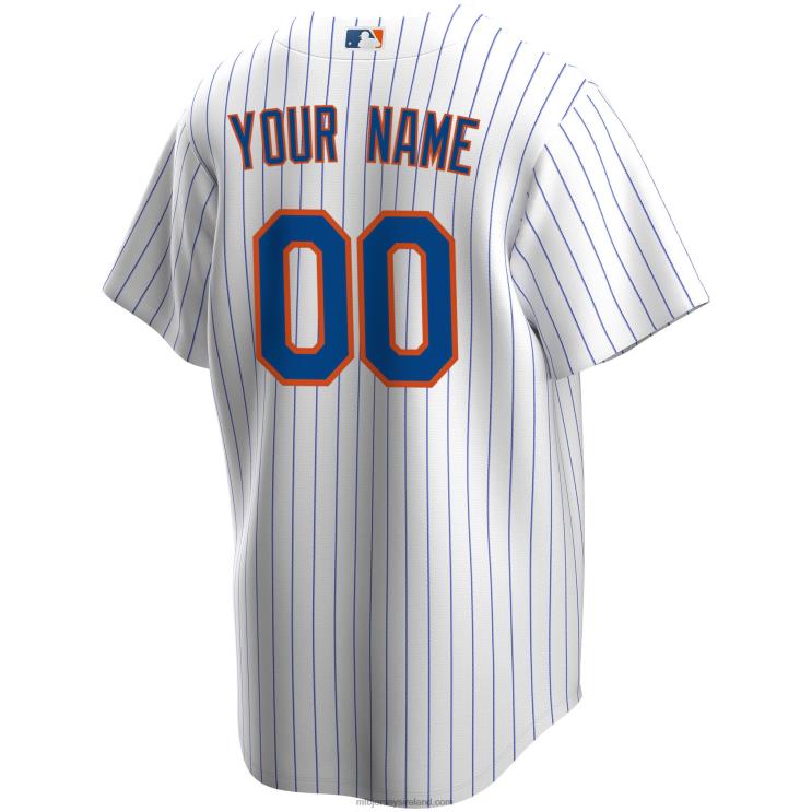 IE MBL New York Mets Nike Home Replica Custom Jersey Men White R0H2T90