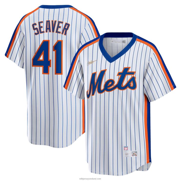 IE MBL New York Mets Tom Seaver Nike Home Cooperstown Collection Player Jersey Men White R0H2T321