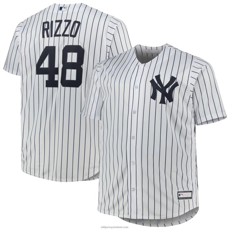 IE MBL New York Yankees Anthony Rizzo Big & Tall Replica Player Jersey Men White R0H2T986