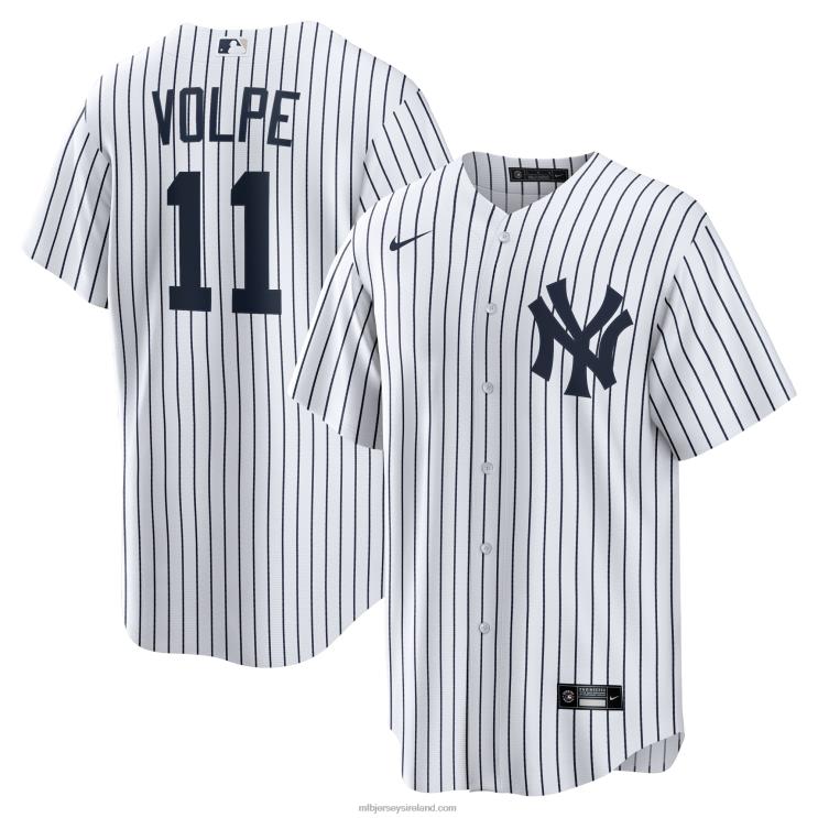 IE MBL New York Yankees Anthony Volpe Nike Home Replica Player Jersey Men White R0H2T73