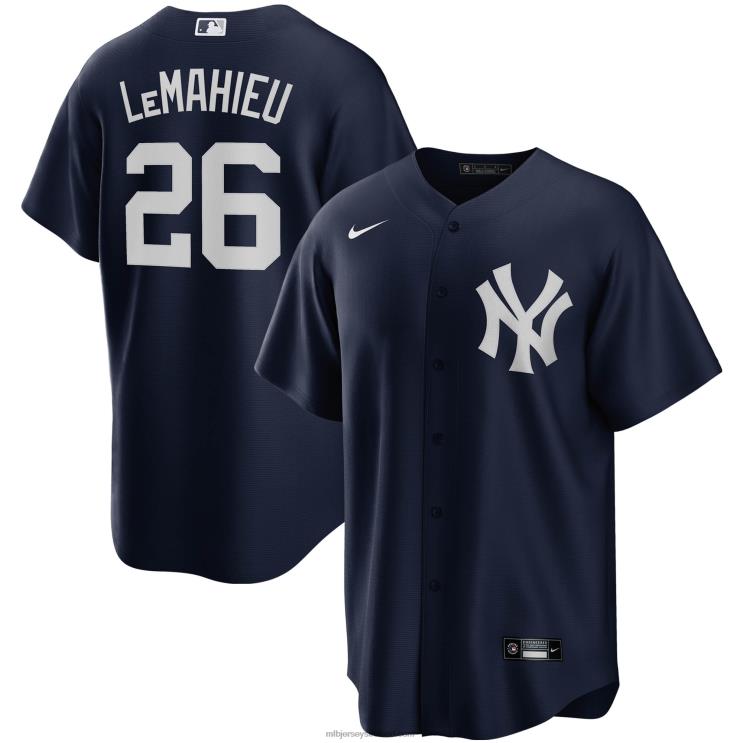 IE MBL New York Yankees DJ LeMahieu Nike Alternate Replica Player Jersey Men Navy R0H2T770