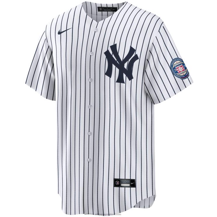IE MBL New York Yankees Derek Jeter Nike 2020 Hall of Fame Induction Replica Jersey Men White/Navy R0H2T107