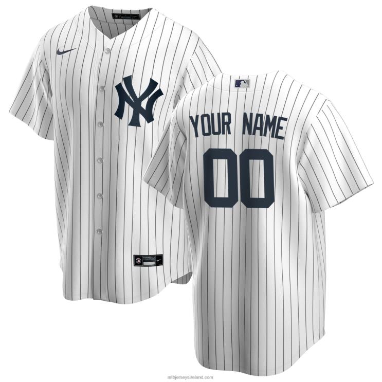 IE MBL Youth New York Yankees Nike Home Replica Custom Jersey White R0H2T292