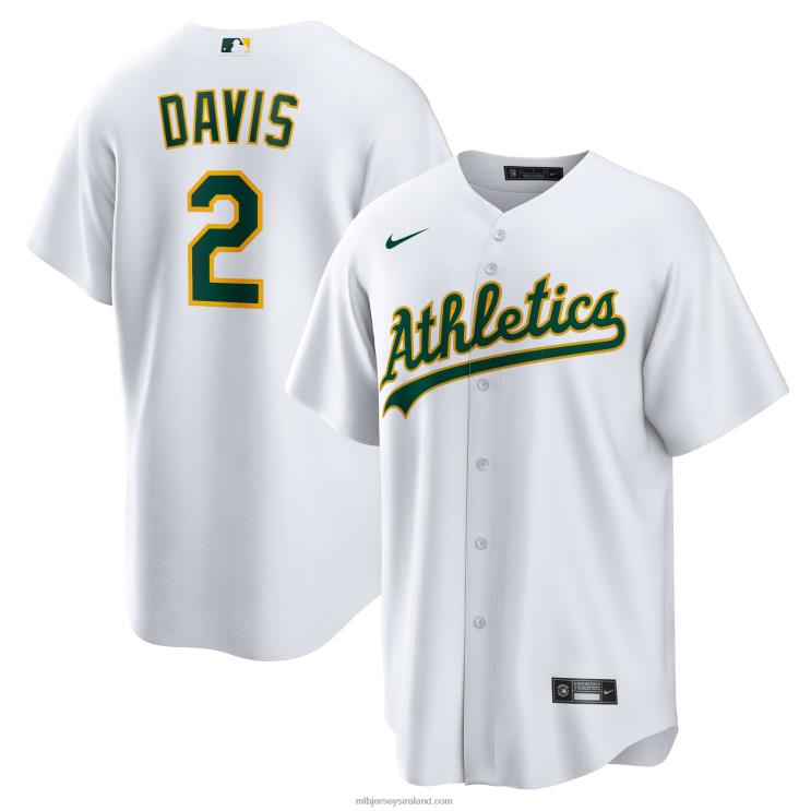 IE MBL Oakland Athletics Khris Davis Nike Home Replica Player Name Jersey Men White R0H2T1072