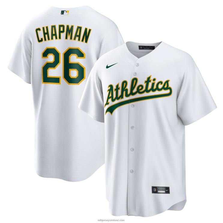 IE MBL Oakland Athletics Matt Chapman Nike Home Replica Player Name Jersey Men White R0H2T789