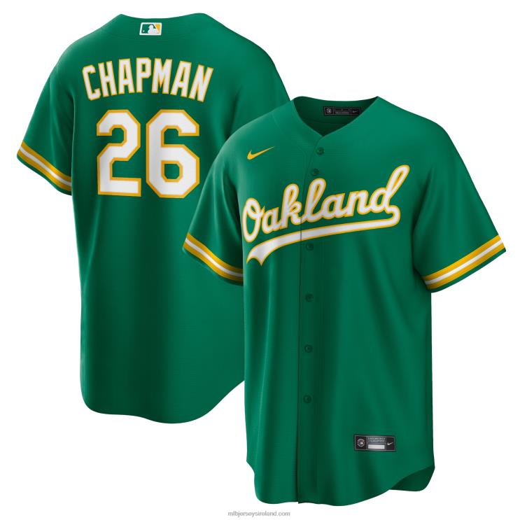 IE MBL Oakland Athletics Matt Chapman Nike Kelly Alternate Replica Player Name Jersey Men Green R0H2T1033