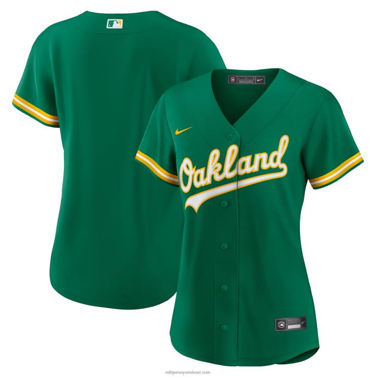 IE MBL Oakland Athletics Nike Kelly Alternate Replica Team Jersey Women Green R0H2T795
