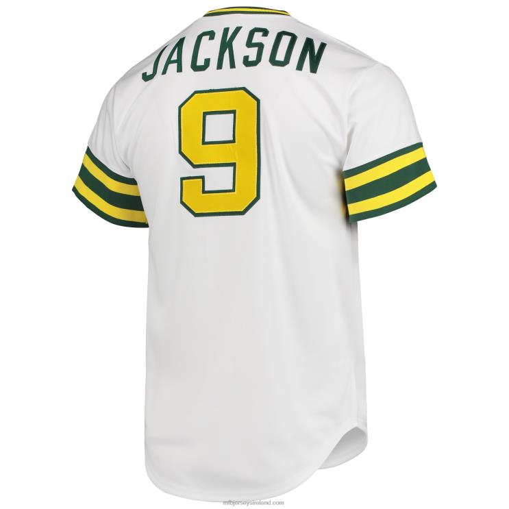 IE MBL Oakland Athletics Reggie Jackson Mitchell & Ness 1972 Cooperstown Collection Authentic Jersey Men White R0H2T448