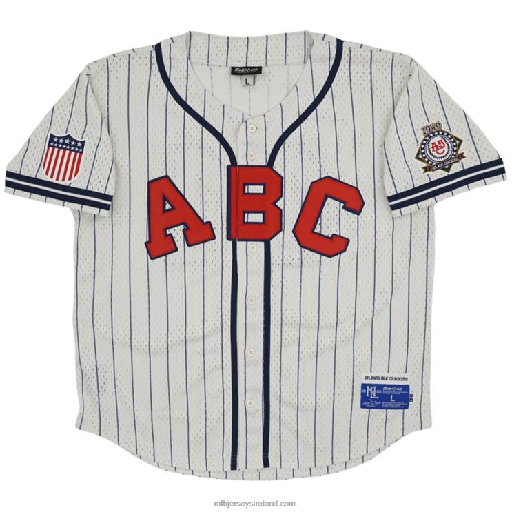 IE MBL Atlanta Crackers 44 Rings & Crwns Mesh Button-Down Replica Jersey Men Black R0H2T1101