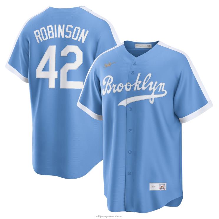 IE MBL Brooklyn Dodgers Jackie Robinson Nike Alternate Cooperstown Collection Player Jersey Men Blue R0H2T110