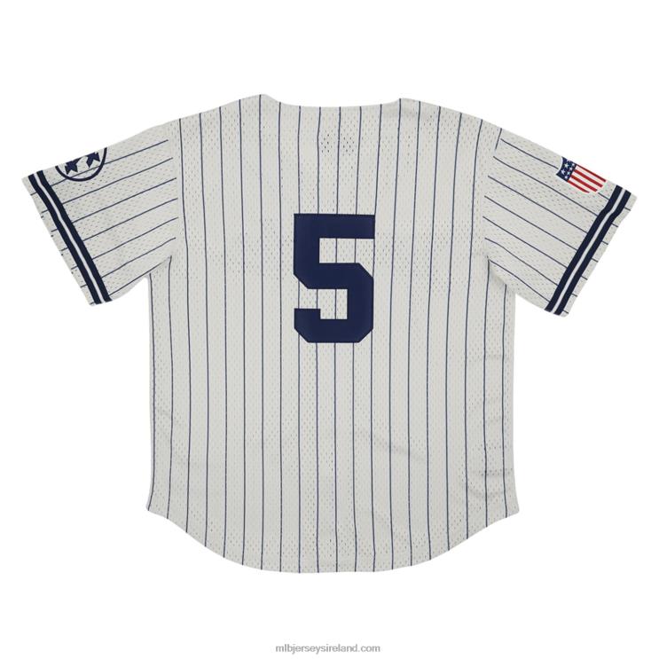 IE MBL Kansas City Monarchs 5 Rings & Crwns Mesh Button-Down Replica Jersey Men Cream R0H2T1086