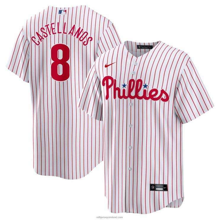 IE MBL Philadelphia Phillies Nick Castellanos Nike Replica Player Jersey Men White R0H2T264