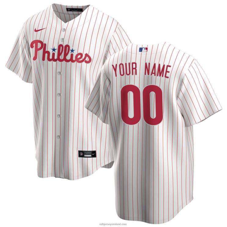 IE MBL Philadelphia Phillies Nike Home Replica Custom Jersey Men White R0H2T96