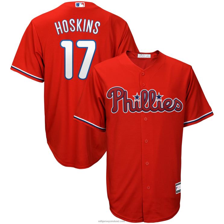 IE MBL Philadelphia Phillies Rhys Hoskins Big & Tall Replica Player Jersey Men Red R0H2T671