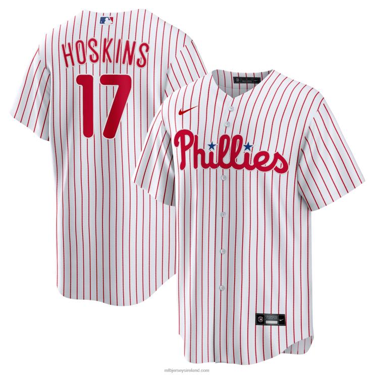 IE MBL Philadelphia Phillies Rhys Hoskins Nike Home Replica Player Name Jersey Men White R0H2T611