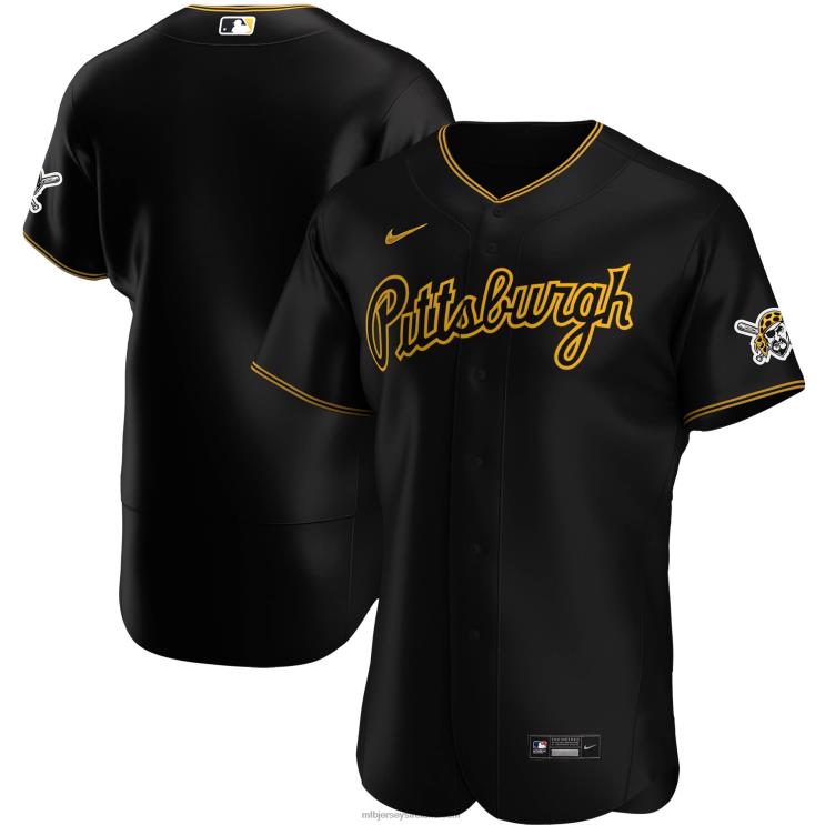 IE MBL Pittsburgh Pirates Nike Alternate Authentic Team Jersey Men Black R0H2T451