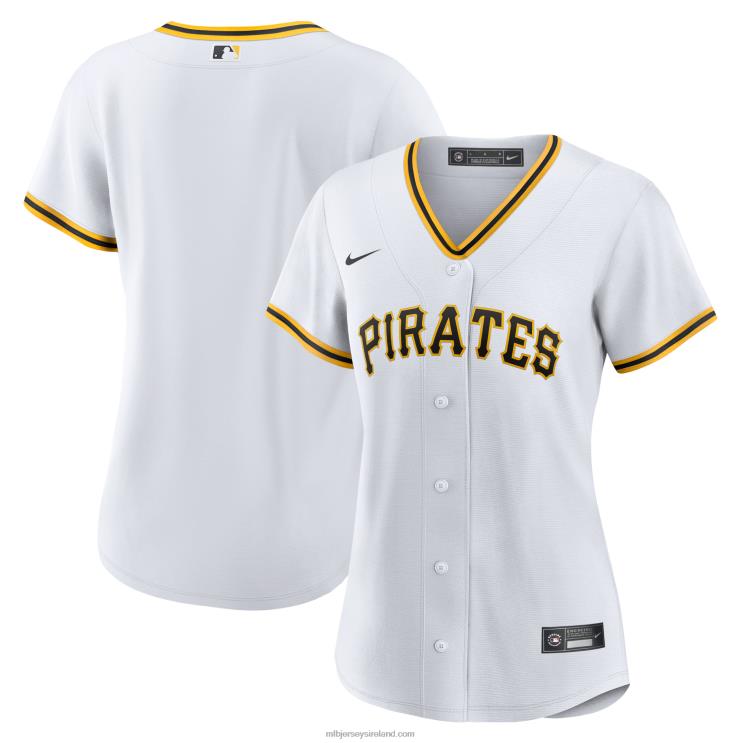 IE MBL Pittsburgh Pirates Nike Home Blank Replica Jersey Women White R0H2T598