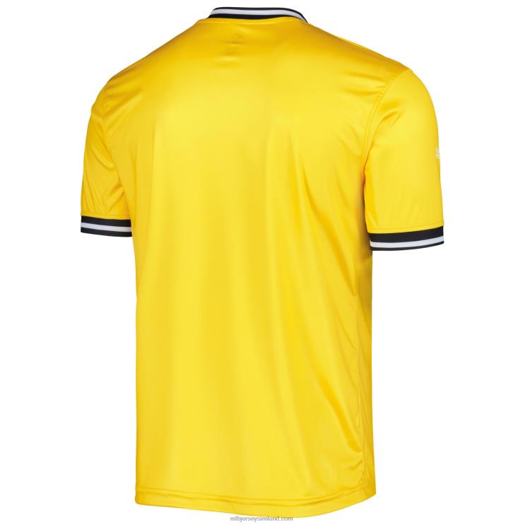 IE MBL Pittsburgh Pirates Stitches Cooperstown Collection Team Jersey Men Yellow R0H2T681