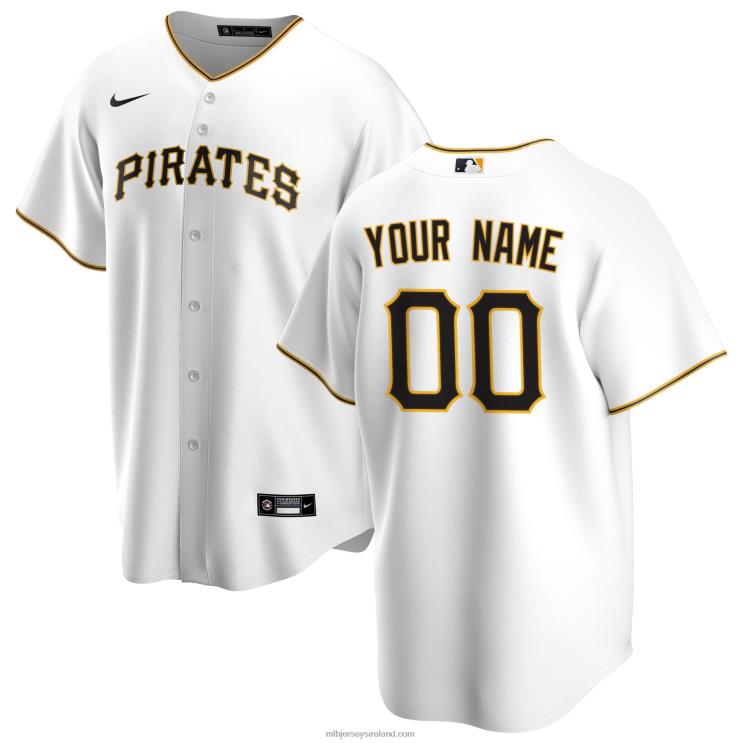 IE MBL Youth Pittsburgh Pirates Nike Replica Custom Jersey White R0H2T995