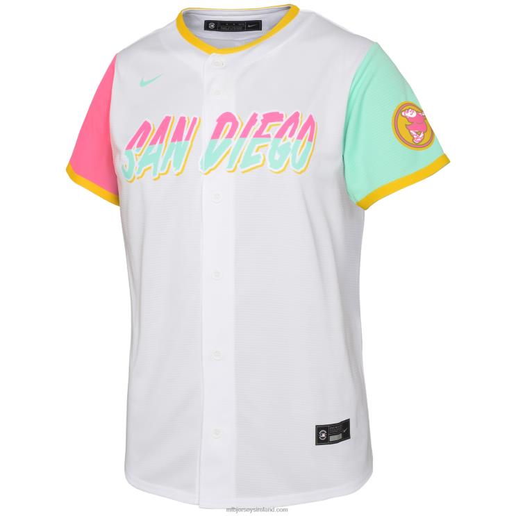 IE MBL Preschool San Diego Padres Fernando Tatis Jr. Nike 2022 City Connect Replica Player Jersey White R0H2T582