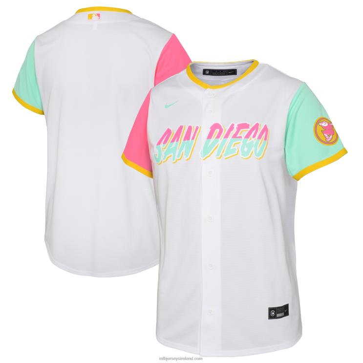 IE MBL Preschool San Diego Padres Nike 2022 City Connect Replica Team Jersey White R0H2T1368