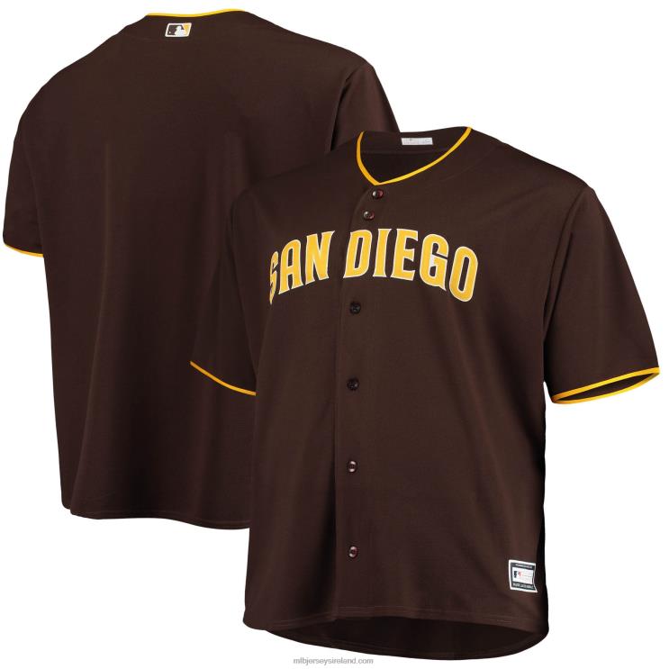 IE MBL San Diego Padres Big & Tall Alternate Replica Team Jersey Men Sand/Brown R0H2T1115