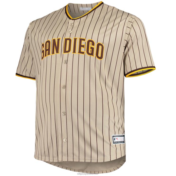 IE MBL San Diego Padres Fernando Tatis Jr. Big & Tall Replica Player Jersey Men Sand R0H2T390