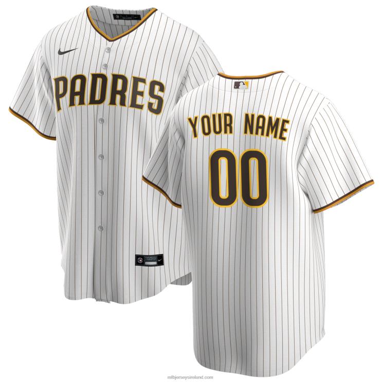 IE MBL San Diego Padres Nike Home Replica Custom Jersey Men White R0H2T92